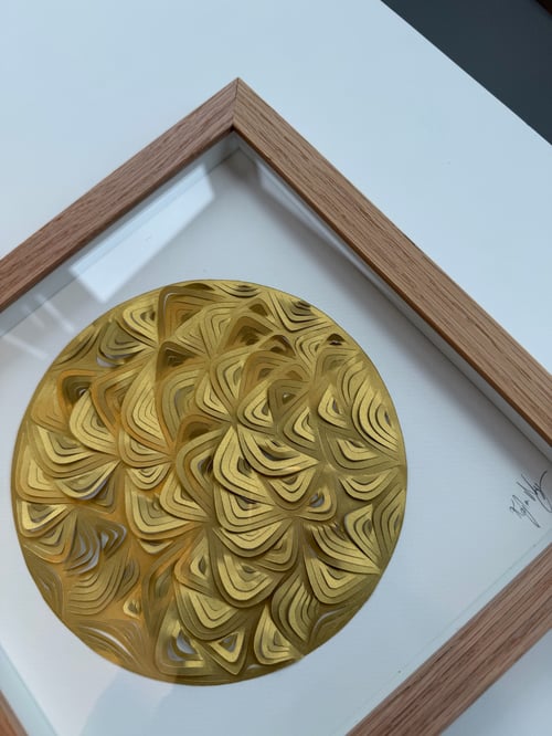 24x24cm, papercut relief, indrammet  (3)