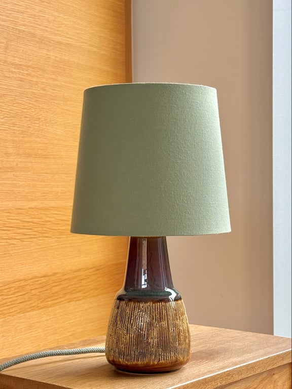 Upcycled vintage bordlampe - Søholm Keramik