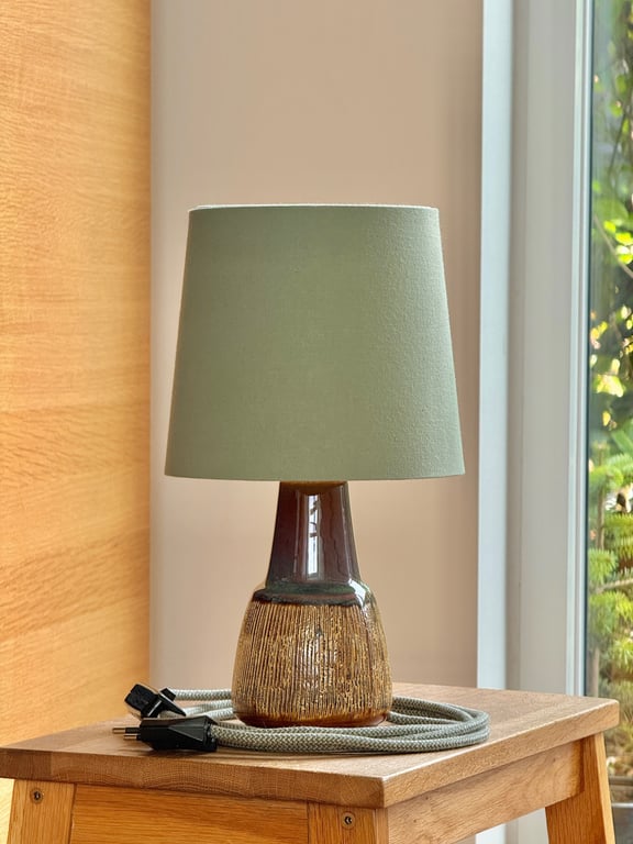 Upcycled vintage bordlampe - Søholm Keramik billede 2