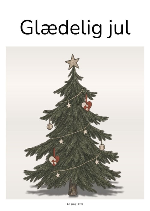 Klassisk juletræ – Glædelig jul