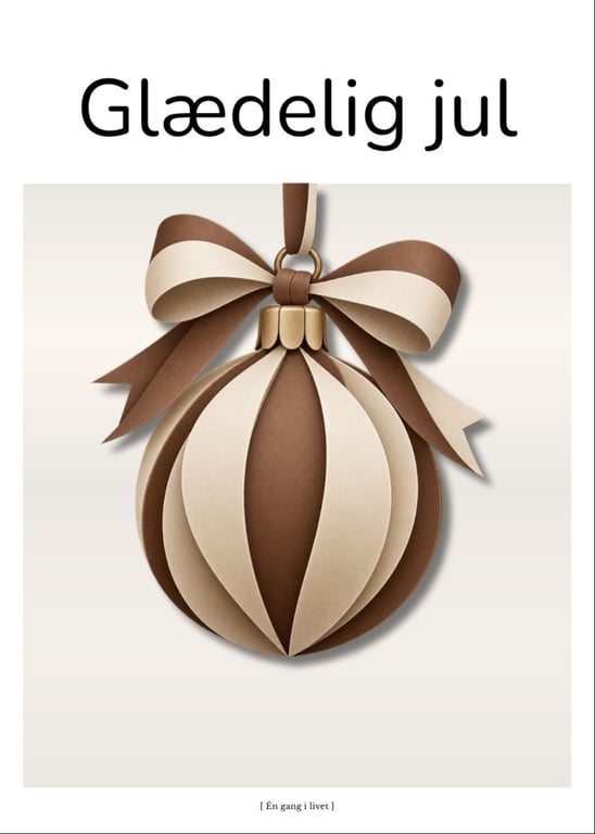 Moderne julekugle – Glædelig jul
