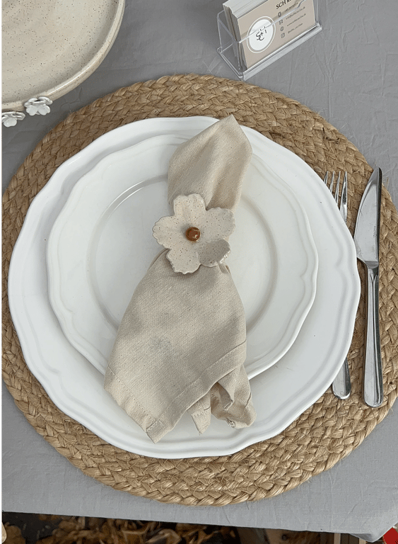 Servietring Beige billede 2