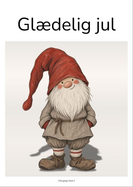 Klassisk nisse – Glædelig jul