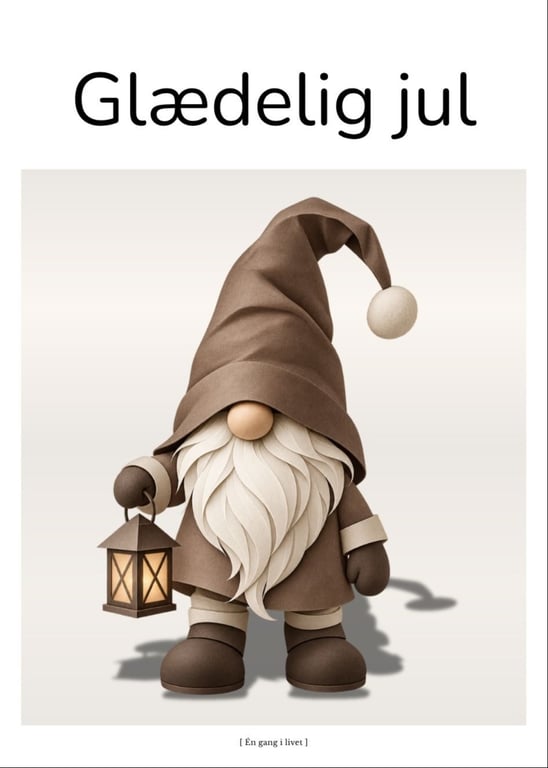 Moderne nisse – Glædelig jul