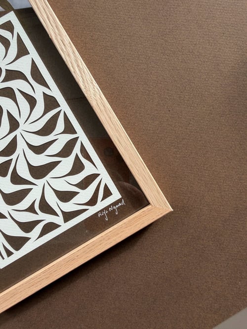 15x21cm, papercut, mørkebrun, indrammet  (2)