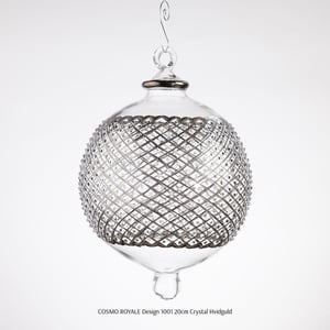 Julekugle 1001 – Crystal med hvidguld – 20 cm – produktbillede