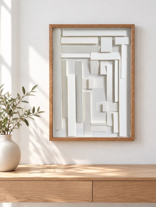 50x70, skygge relief, indrammet  (2)
