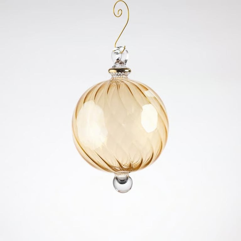 Julekugle 1030 – Honey med guld – 20 cm