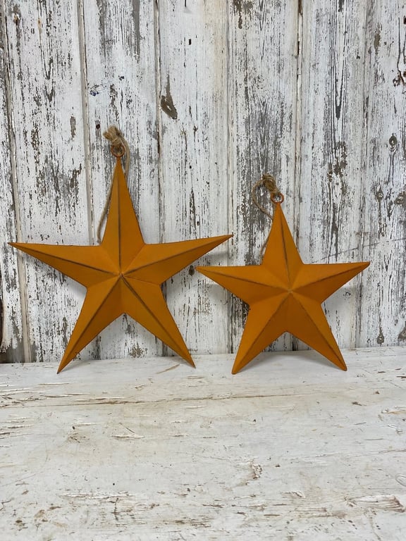 Metal rust stjerne. - Stor. billede 3