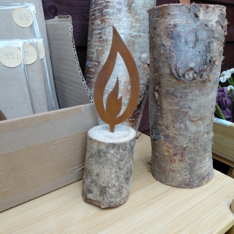 Flamme i cortenstål billede 2