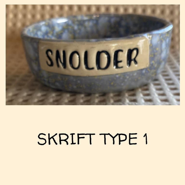 Slikskål med slik 15 CM (bestilling) billede 2