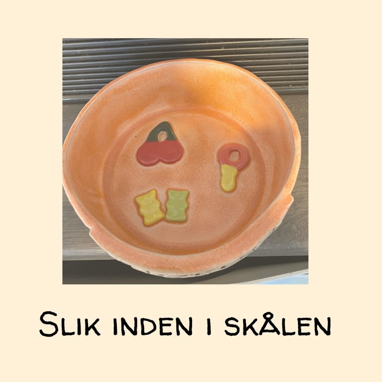 Slikskål med slik 15 CM (bestilling) billede 4
