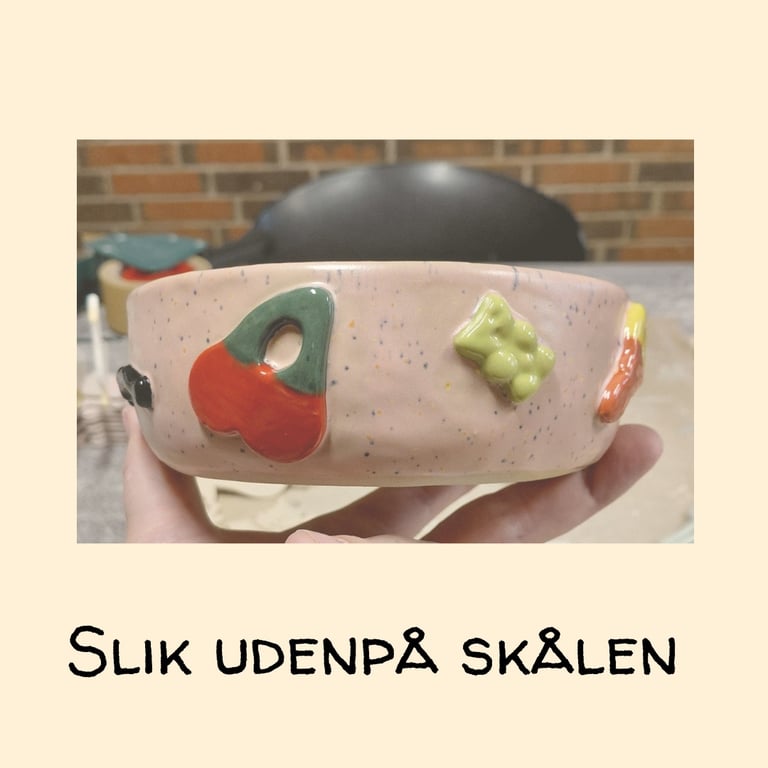 Slikskål med slik 15 CM (bestilling) billede 5