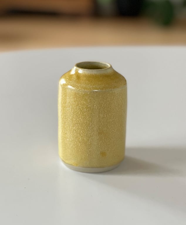 Vase, hørgul - 9 cm