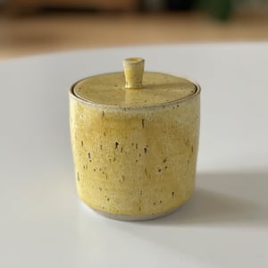 Lågkrukke, hørgul – produktbillede