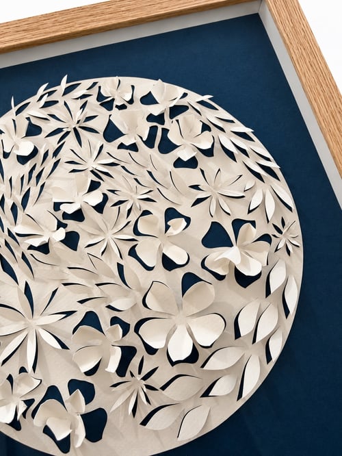 30x30cm, 3D papercut, indrammet  (2)