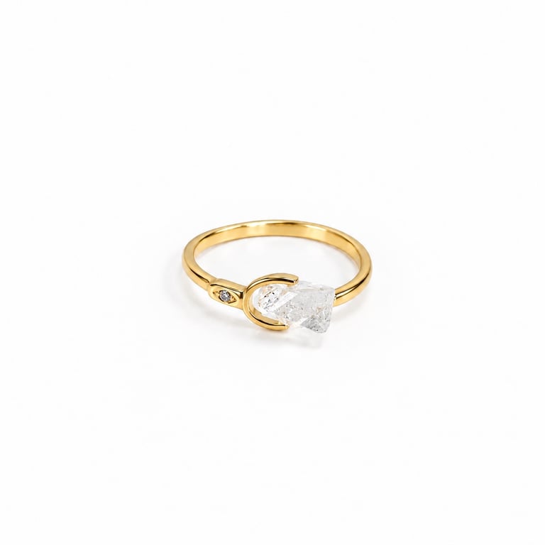 Beyou ring- Herkimer diamant nr 2