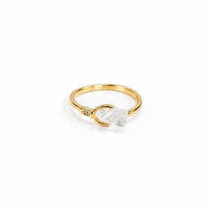 Beyou ring- Herkimer diamant nr 2 – produktbillede