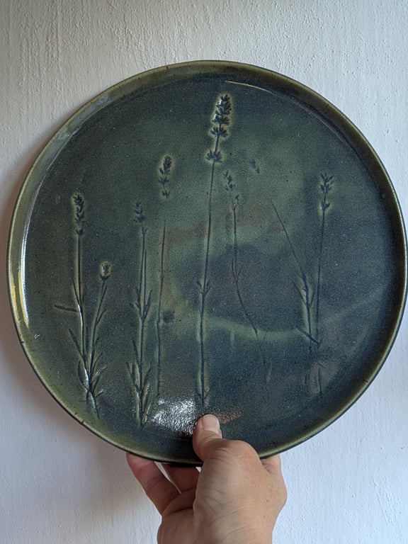  fad/ middagstallerken med lavendel
