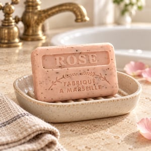 Fransk Scrub Sæbe - Rose – produktbillede