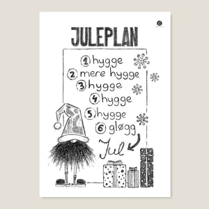 Juleplan - humørkort – produktbillede