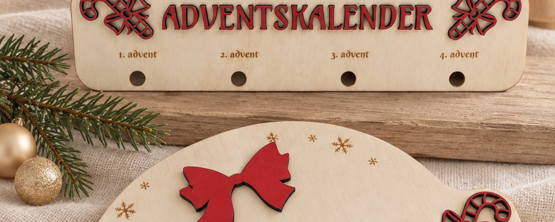 Metal kunstskulptur af en familie med to voksne og tre børn på en træbase, placeret på en hylde ved siden af en keramisk vase med tørrede planter og en skål.