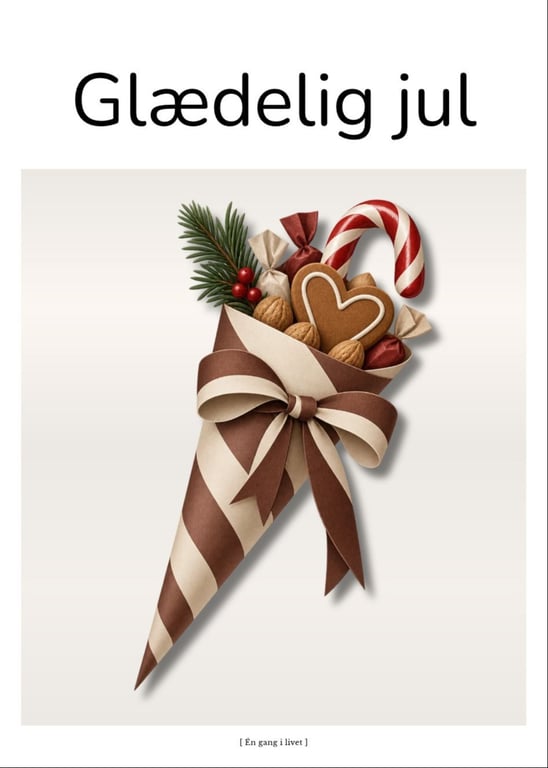 Moderne kræmmerhus – Glædelig jul