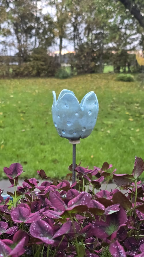Mini Lysblomst på stang  (1)