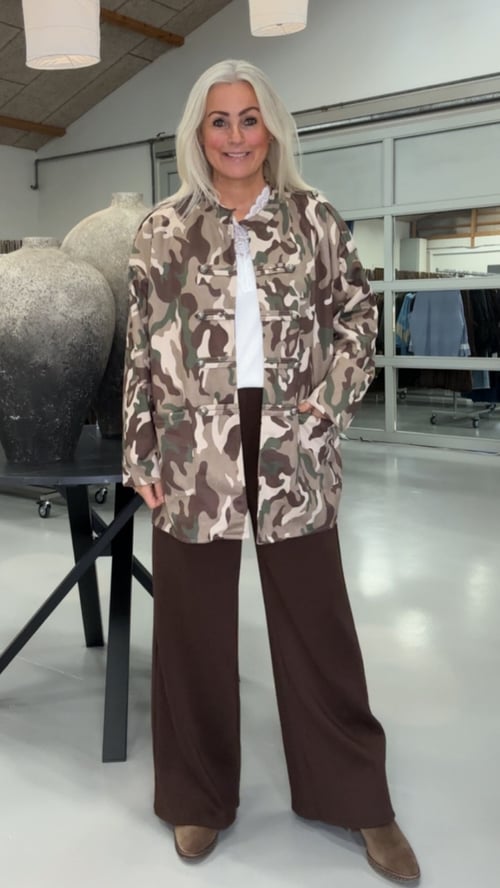 Jade viscose cardigan, Camouflage. Onesize str. 38-48. (2)