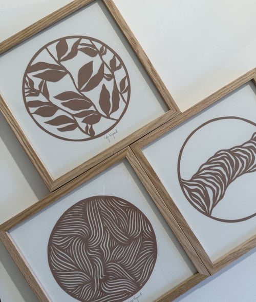 Intropris - small papercut trio, indrammet  (2)