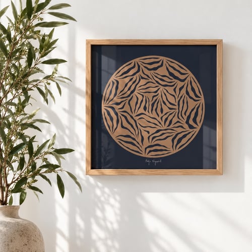 30x30cm, papercut, indrammet  (2)