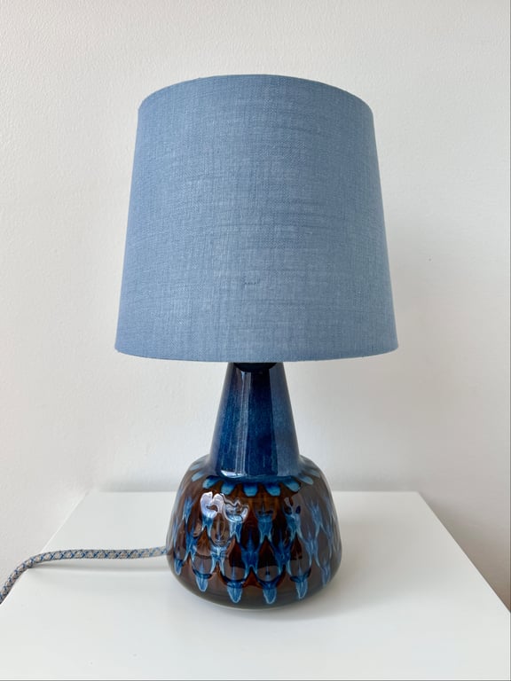 Upcycled vintage bordlampe - Søholm Keramik