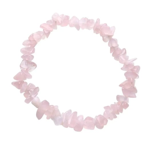 Rosenkvarts Chip Armbånd (3)