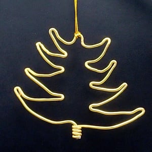 Guld juletræ  – produktbillede
