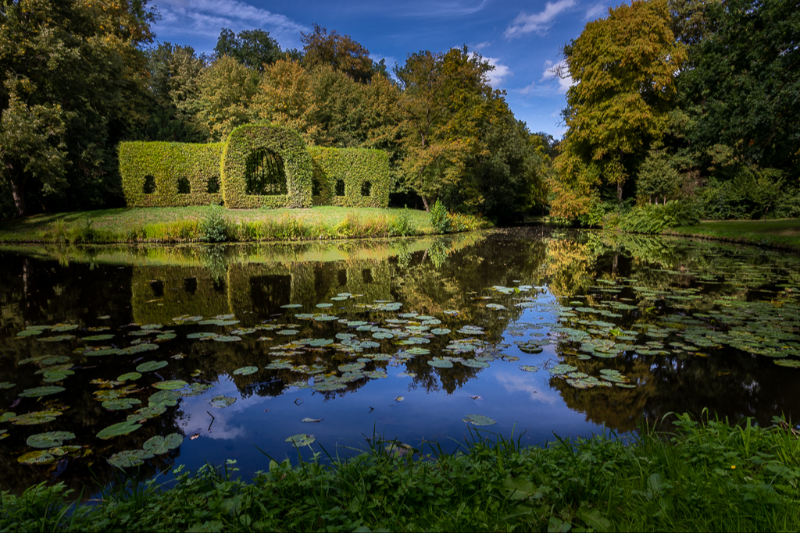 Foto af En smuk sø i Bürgerpark i Bremen en dejlig sommerdag