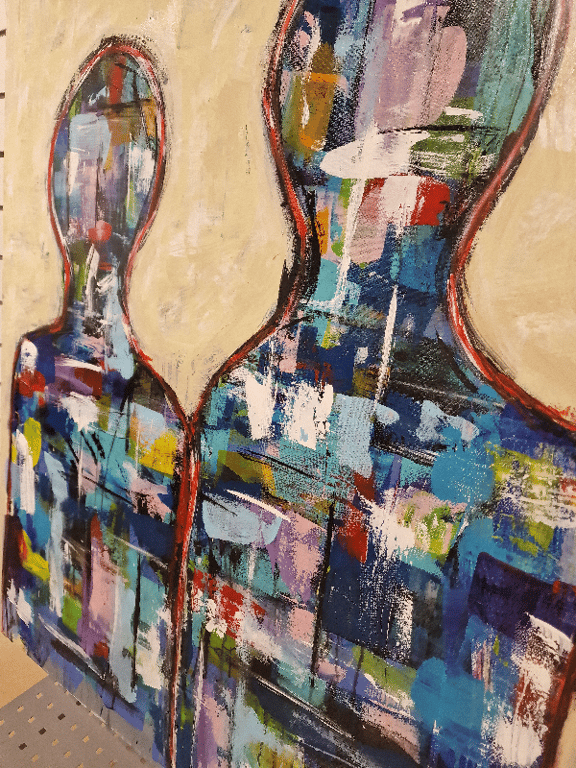 #1244 Maleri 100X130cm billede 2