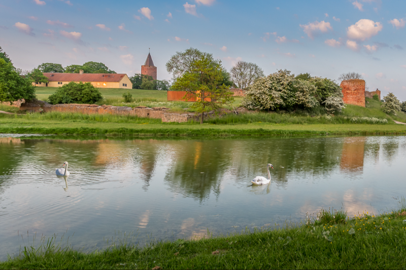 Sommerstemning over Borgen i Vordingborg