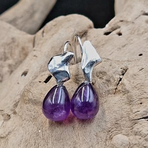 Unika Ametyst ørekroge – produktbillede