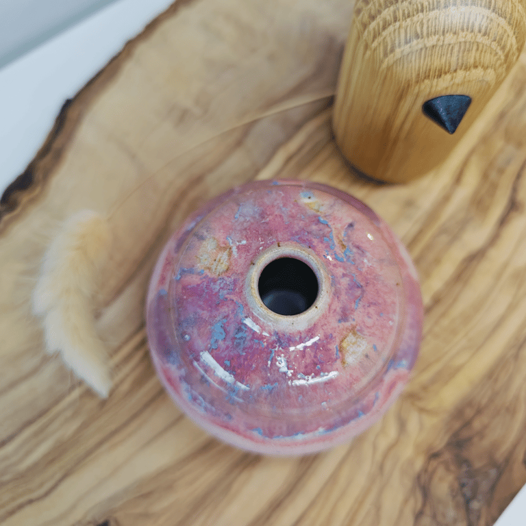 Lyserød mini vase billede 2