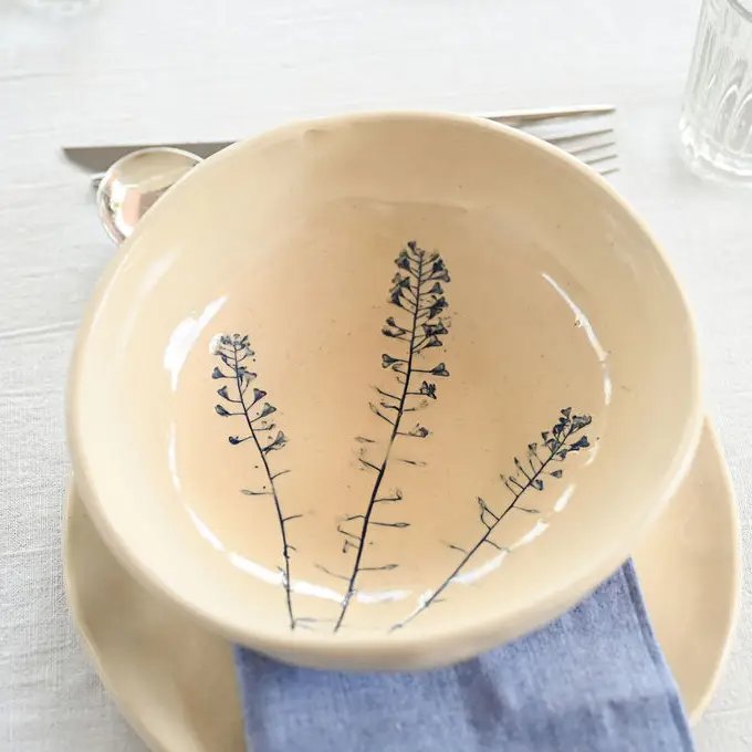 Semear Suppe tallerken keramik billede 2