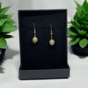 Grønne øreringe  – produktbillede