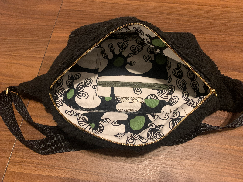 Big bum bag i sort billede 5