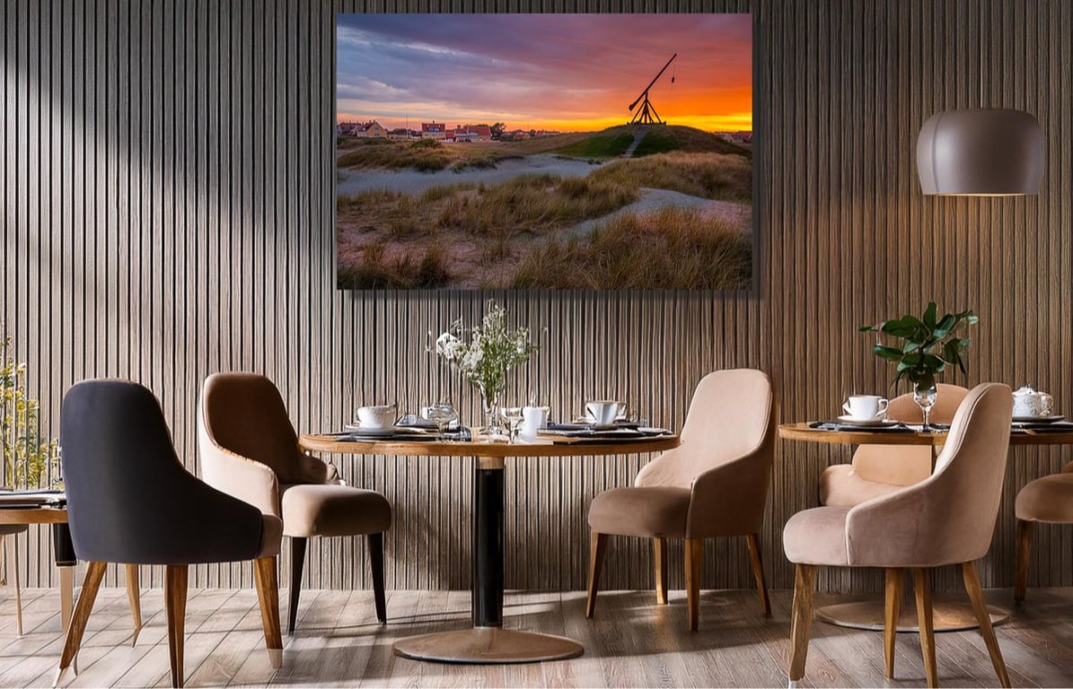 Vippefyret i Skagen lige efter solnedgang en smuk sommeraften billede 3
