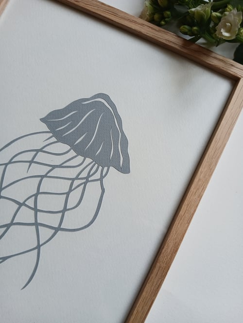 A4 gople nr 81, dueblå, Indrammet