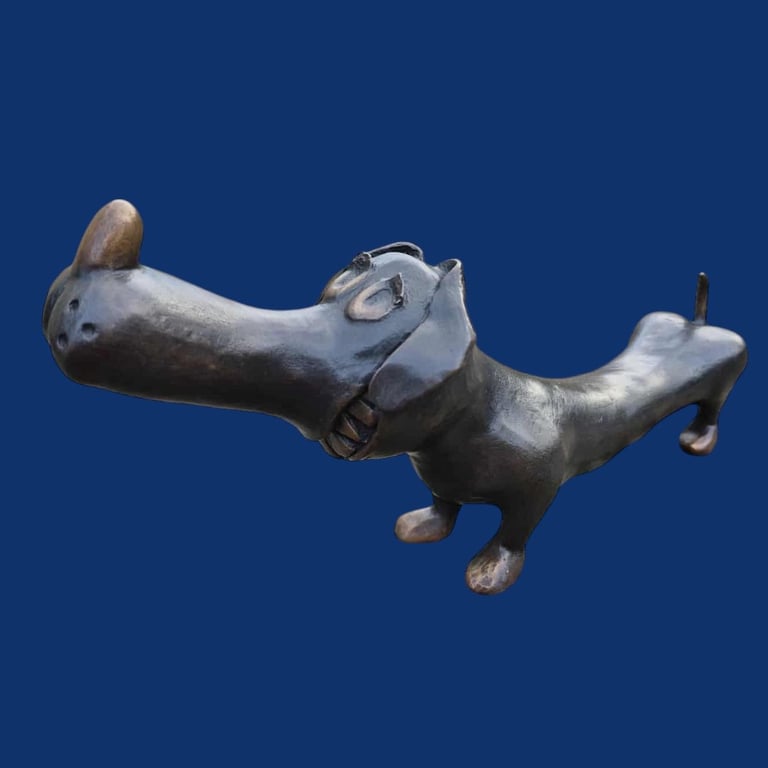 Karikatur Gravhund (Hun) 