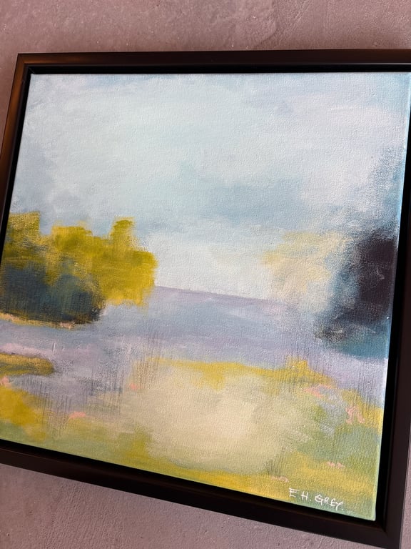 “Stilhed” maleri på lærred  billede 3