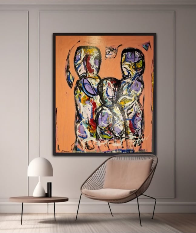 #1180 Maleri 100X120cm SOLD