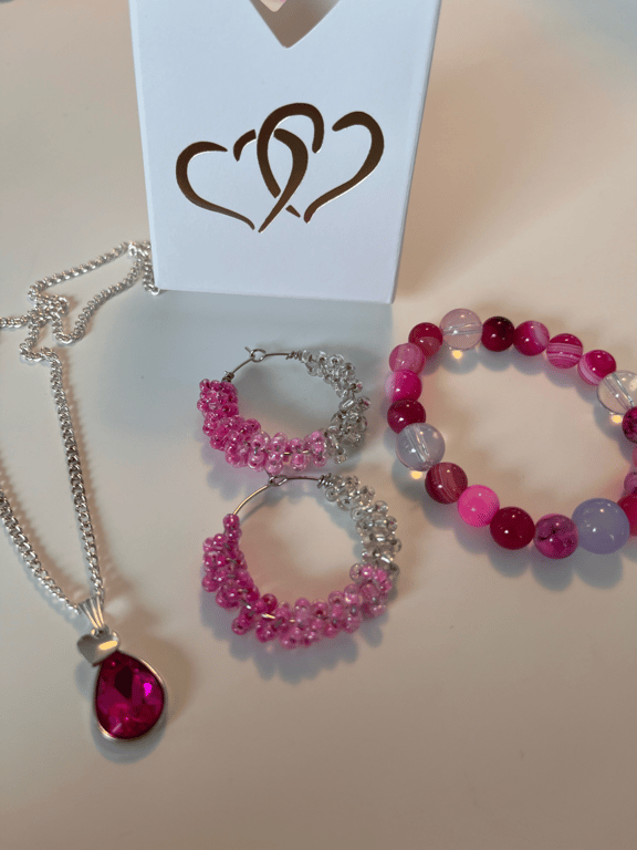 3  Farver i lyserøde og glasperler creole billede 6