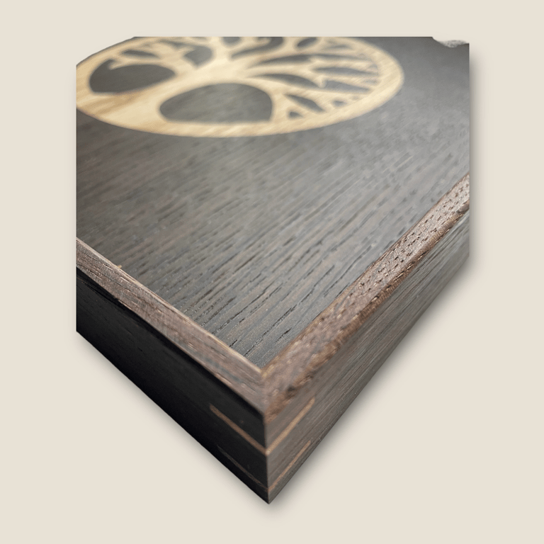 Livets træ i røget eg billede 2