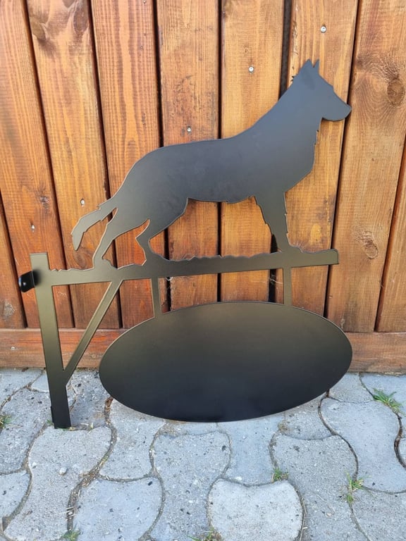 Stort gårdskilt - Schæfer